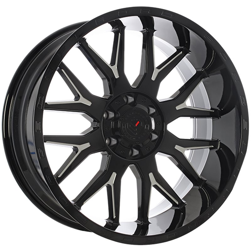 Forged Wheels | XR101 20x12.0 ET-44 - Gloss Black - Milled Edge