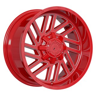 Forged Wheels | XR107 20x10.0 ET-12 - Red - Milled Edge