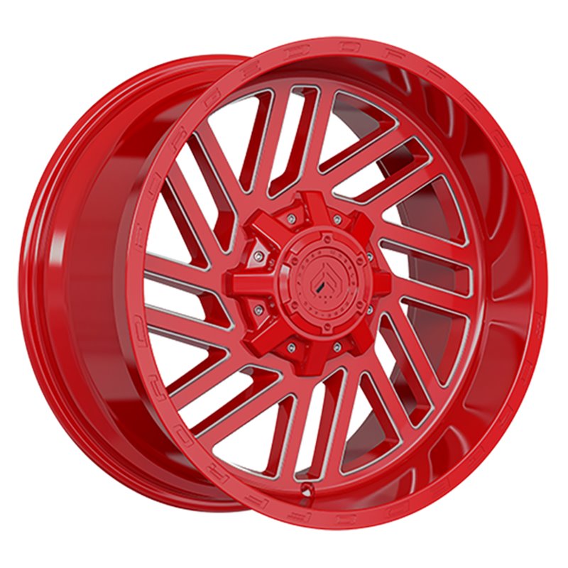 Forged Wheels | XR107 20x10.0 ET-12 - Red - Milled Edge