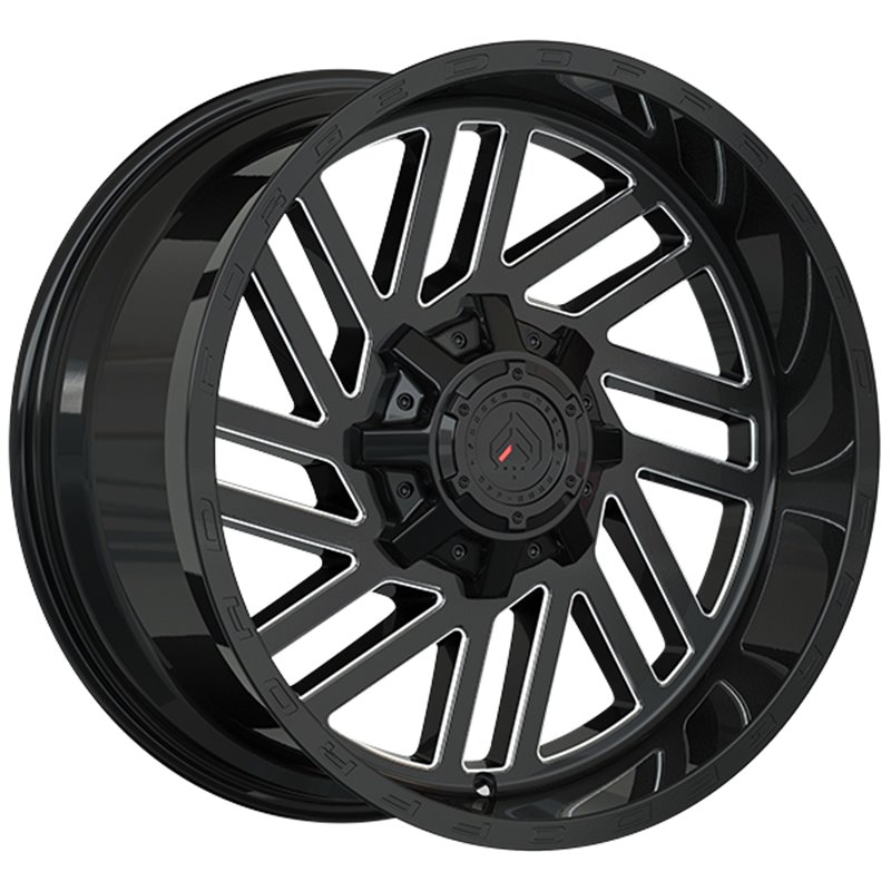 Forged Wheels | XR107 20x10.0 ET-12 - Gloss Black - Milled Edge