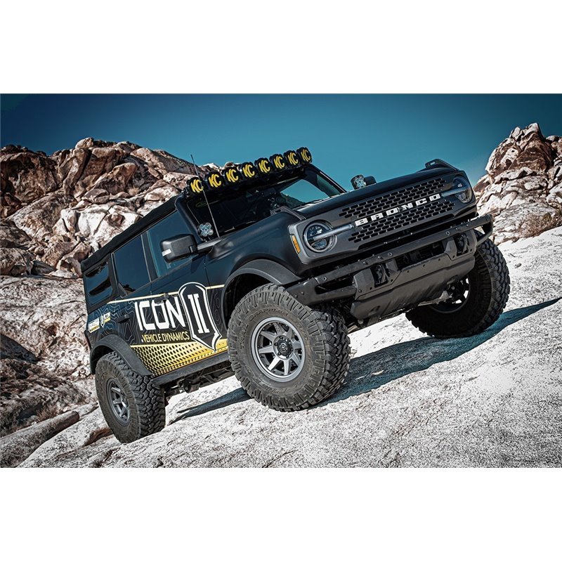 ICON Alloys | 2021-2023 Ford Bronco, Rear, 1.25-3 Lift, 2.5 VS RR Coilover Kit, Heavy Rate Spring