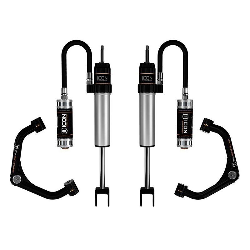 ICON Alloys | 2020-Up GM 2500/3500 HD, 0-2 Lift 2.5 VS Shock System RR/CDCV, Tubular UCA