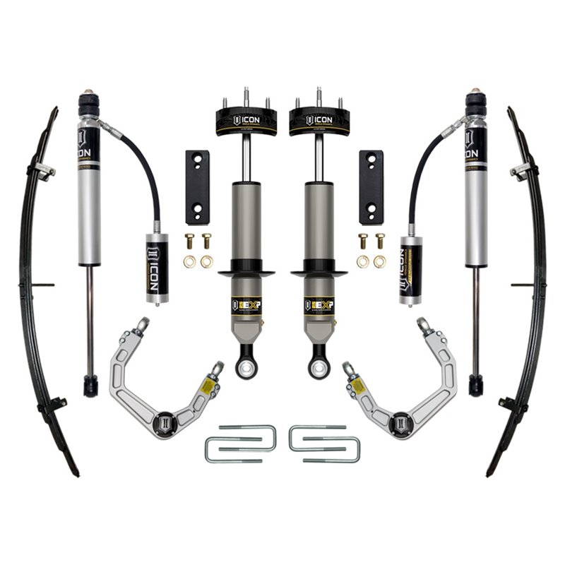ICON Alloys | 2005-2023 Toyota Tacoma, 0-2" Lift, Stage 3 EXP Suspension System, Billet UCA