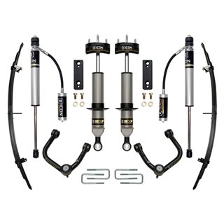 ICON Alloys | 2005-2023 Toyota Tacoma, 0-2" Lift, Stage 3 EXP Suspension System, Tubular UCA