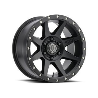 ICON Alloys | Rebound 17X8.5 ET0 - Satin Black