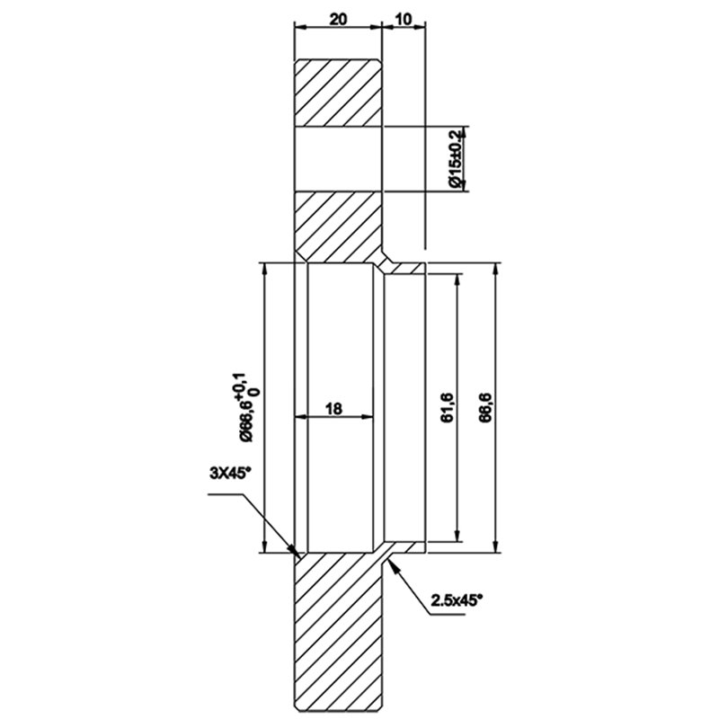 DAI | Wheel Spacer 20mm / 66.6mm / 5x112 (Sold individually)