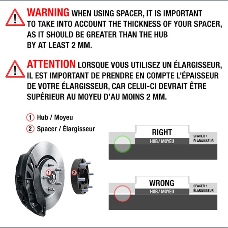 DAI | Wheel Spacer 20mm / 66.6mm / 5x112 (Sold individually)
