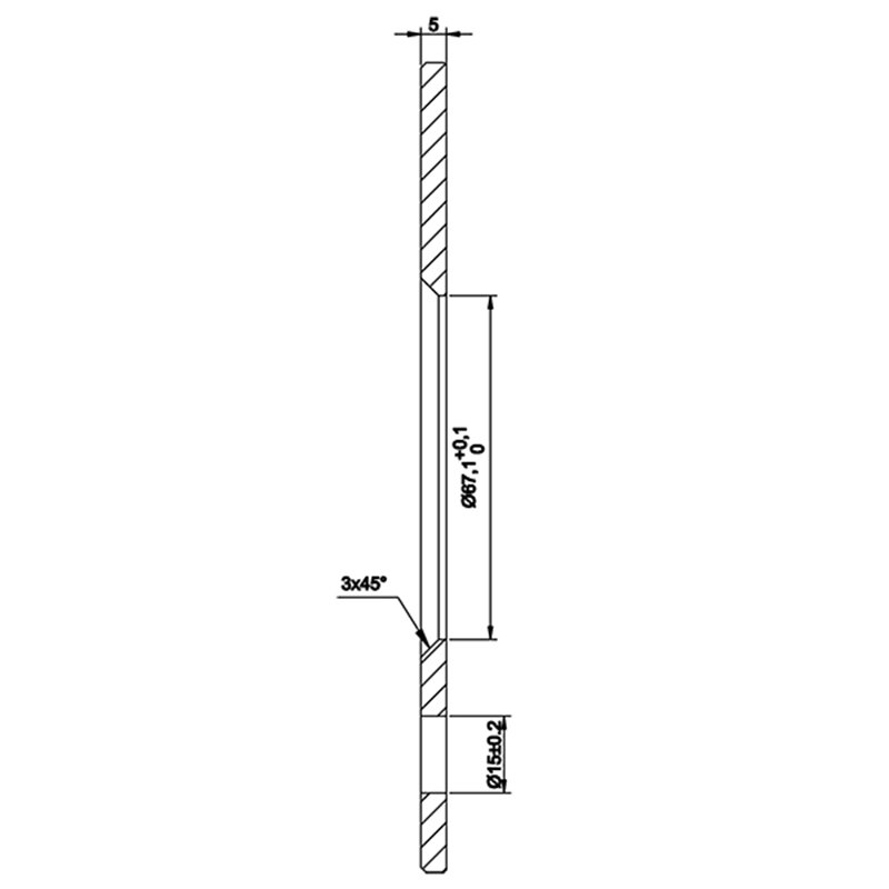 DAI | Wheel Spacer 5mm / 67.1mm / 5x114.3 (Sold as a pair)