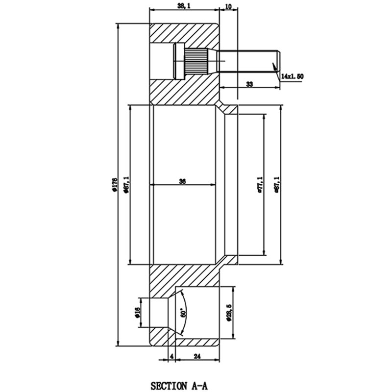 DAI | Wheel Spacer 1.5" / 87.1mm / 6x135 / 14x1.5 (Sold individually)