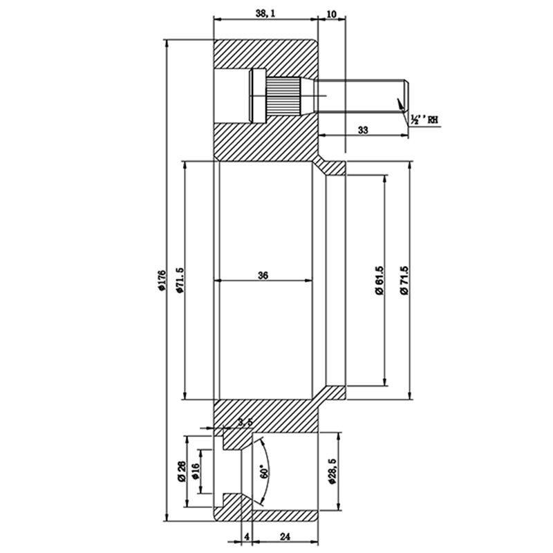 DAI | Wheel Spacer 1.5" / 71.5mm / 5x114.3 / 1/2" (Sold individually)