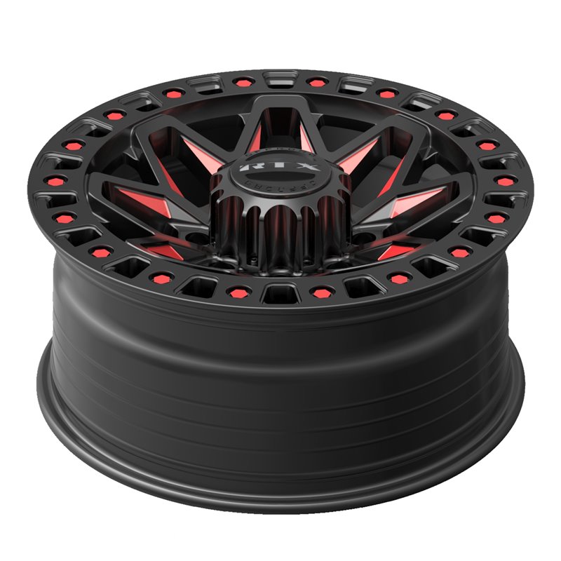 RTX | Zion 18x9.0 ET20 - Gloss Black Milled Red