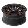 RTX | Zion 18x9.0 ET20 - Gloss Black Milled Red