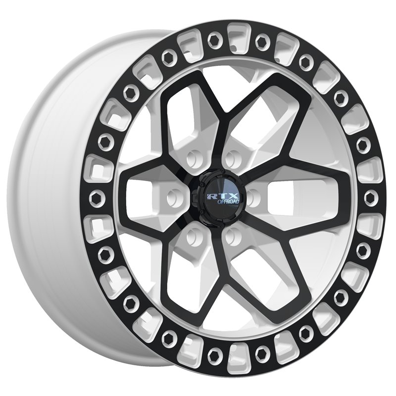 RTX | Zion 17x9.0 ET-15 - Gloss White with Black Spokes
