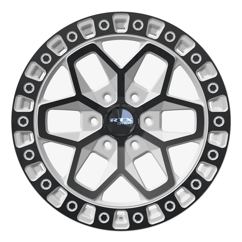 RTX | Zion 17x9.0 ET-15 - Gloss White with Black Spokes