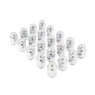 Ceco | (20) Acorn Nut 2-pc 1/2" RH 35mm Height 21mm Hex Chrome