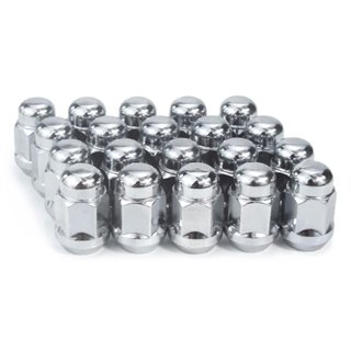 Ceco | (20) Bulge Acorn 2pc 12x1.25 35mm Height 19mm Hex Chrome