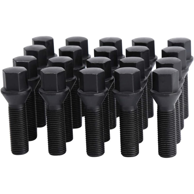 Ceco | (20) Bolt Cone Seat 16x1.50 30mm Thread L. 21mm Hex Black Zinc