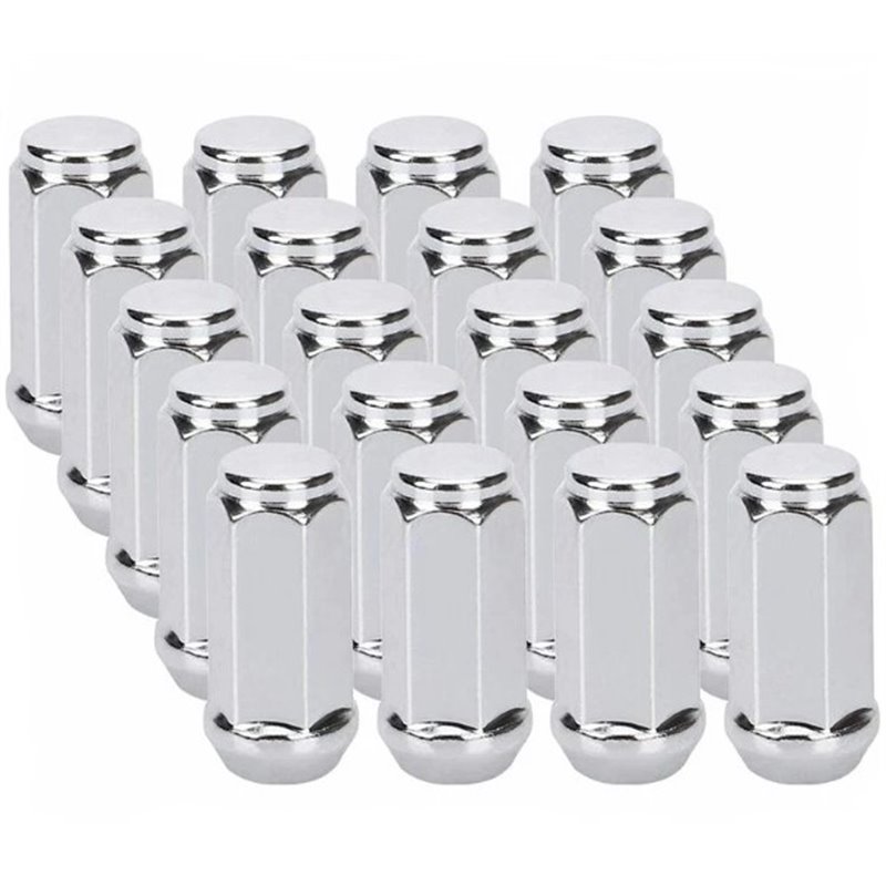 Ceco | (24) Bulge Acorn XL 14x1.50 48mm Height 19mm Hex Chrome