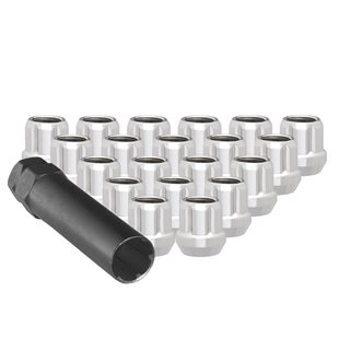 Ceco | (20) Chrome Open 6 Spline Nut 12x1.25 21mm Height (1) CD3800