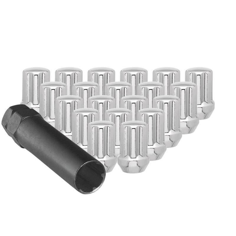 Ceco | (24)CHROME 7 SPLINE NUT 14X1.50 35mm HEIGHT