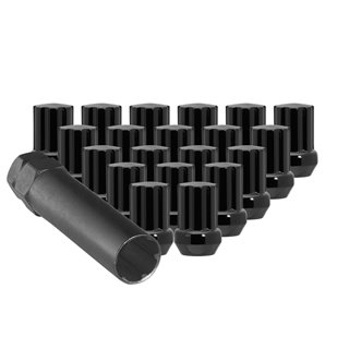 Ceco | (24) Black Zinc 7 Spline Nut 14x1.5 35mm Height Key CD3800L