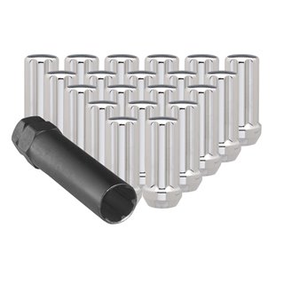 Ceco | (20)CHROME 7 SPLINE NUT 9/16" 48mm HEIGHT