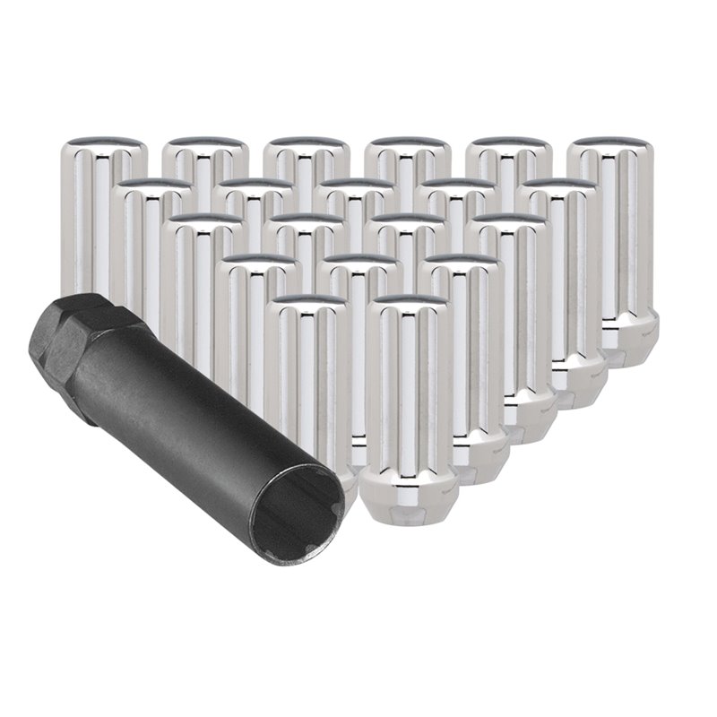 Ceco | (32)CHROME 7 SPLINE NUT 14X2.00 48mm HEIGHT