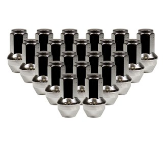 Ceco | (20) CHROME OEM BULGE AC FORD 14X2.0 54mm HEIGHT 21mm HEX