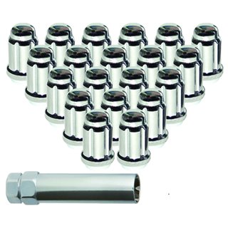 RTX | 20 Nuts 6 Spline Drive 12x1.5 Key TA019 Chrome