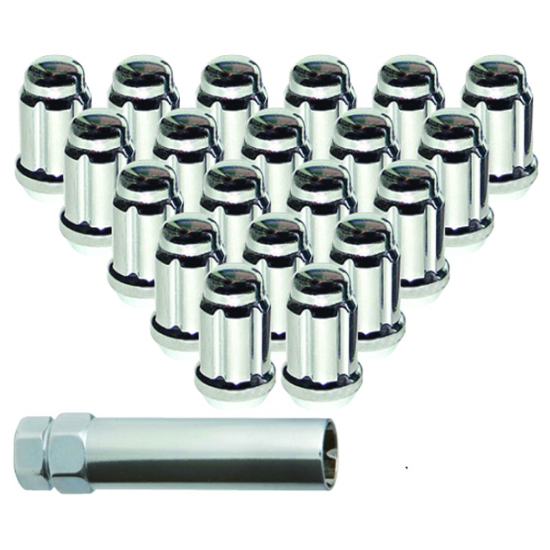 RTX | 20 Nuts 6 Spline Drive 12x1.5 Key TA019 Chrome