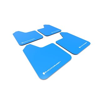 RallyArmor | UR BLUE Mud flap White logo - Universal