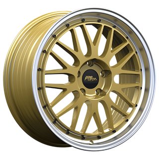 720 Form | FF14 17x7.5 ET35 - Gold - Machined Lip