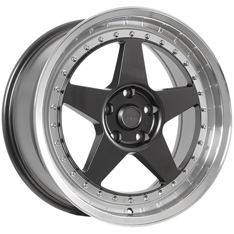 720 Form | FF15 17x8.0 ET35 - Gunmetal - Machined Lip
