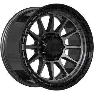 Ruffino HARD | MOJAVE 17x8.5 ET-6 - Satin Grey - Black Lip