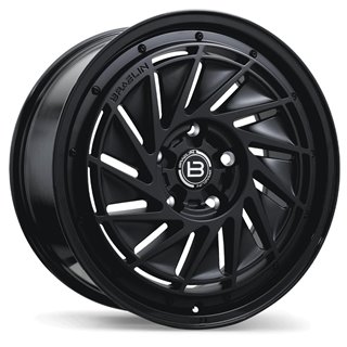 Braelin | BR16 19x9.5 ET35 - Matte Black with Gloss Black Lip