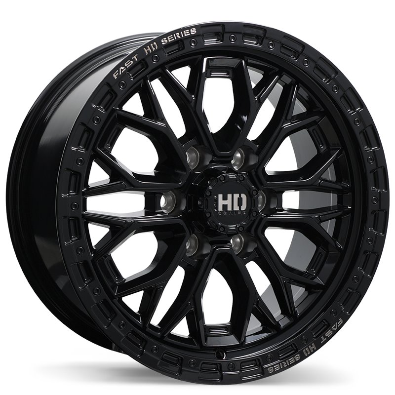 Fast HD | Muramasa 17x8.0 ET45 - Gloss Black with Grey Milling