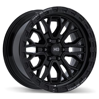 Fast HD | Muramasa 17x9.0 ET0 - Gloss Black with Grey Milling