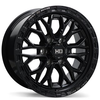 Fast HD | Muramasa 18x9.0 ET30 - Gloss Black with Grey Milling