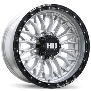 Fast HD | Muramasa 20x10.0 ET0 - Gloss Silver with Black Lip