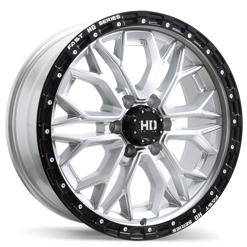 Fast HD | Muramasa 20x9.0 ET30 - Gloss Silver with Black Lip