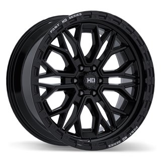 Fast HD | Muramasa 20x9.0 ET0 - Gloss Black with Grey Milling