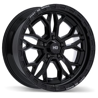 Fast HD | Muramasa 20x9.0 ET0 - Gloss Black with Grey Milling