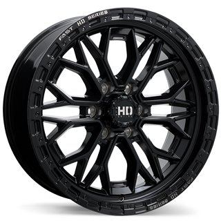 Fast HD | Muramasa 20x9.0 ET0 - Gloss Black with Grey Milling