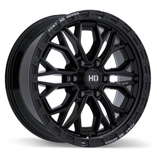 Fast HD | Muramasa 20x9.0 ET30 - Gloss Black with Grey Milling