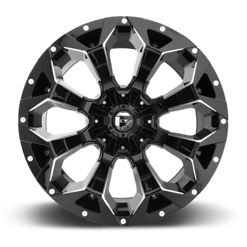 Fuel Off-Road Wheels | Assault D576 20x10.0 ET-18 - Gloss Black / Milled