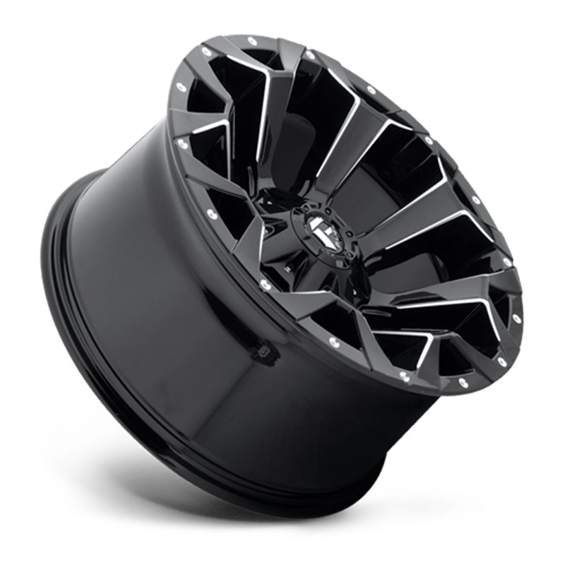 Fuel Off-Road Wheels | Assault D576 20x9.0 ET1 - Gloss Black / Milled