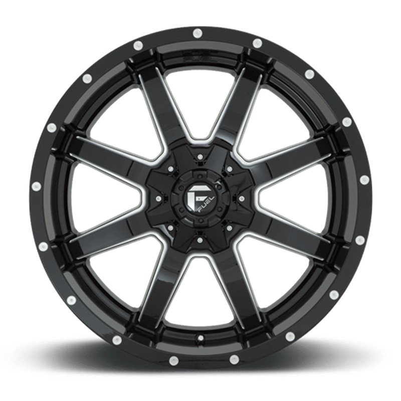 Fuel Off-Road Wheels | Maverick D610 20x10.0 ET-24 - Gloss Black / Milled