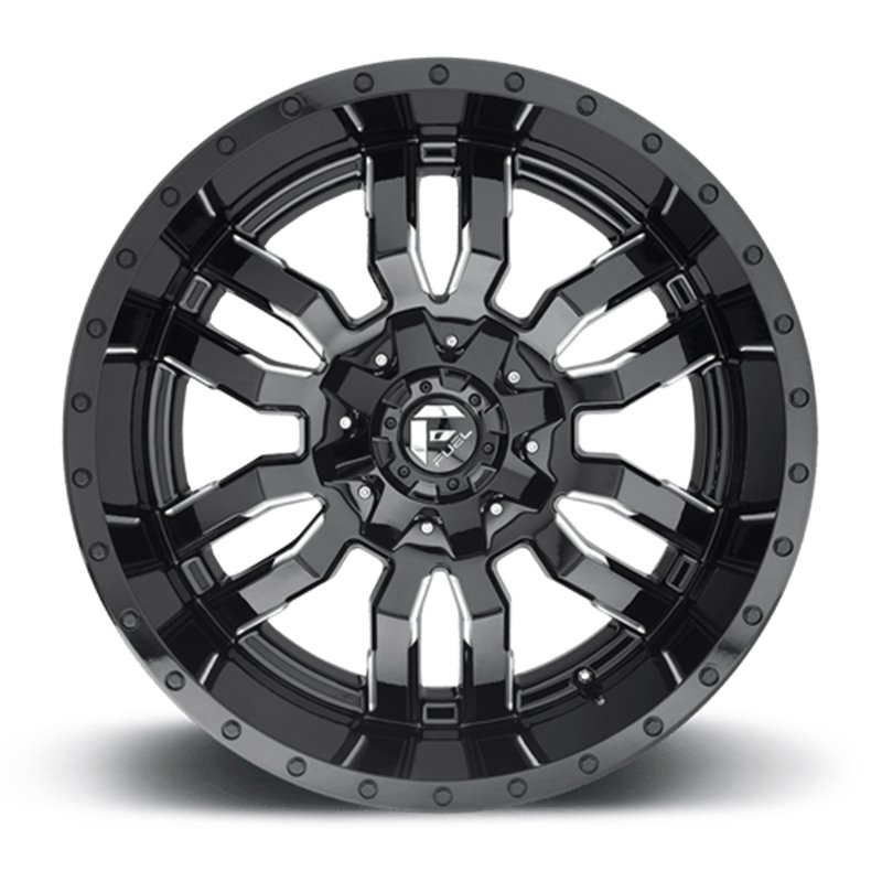 Fuel Off-Road Wheels | Sledge D595 20x10.0 ET-18 - Gloss Black / Milled