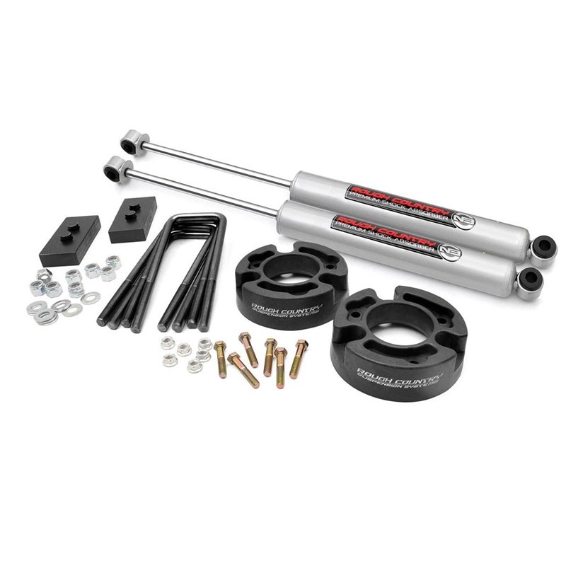 Rough Country | Lift Kit-Suspension w/Shock - F-150 4.2L / 4.6L / 5.4L 2004-2008