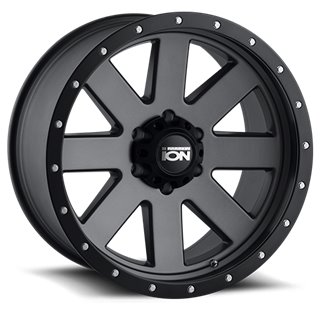 ION Wheels | 134 GY 18x9.0 ET0 - Matte Gunmetal / Black Beadlock